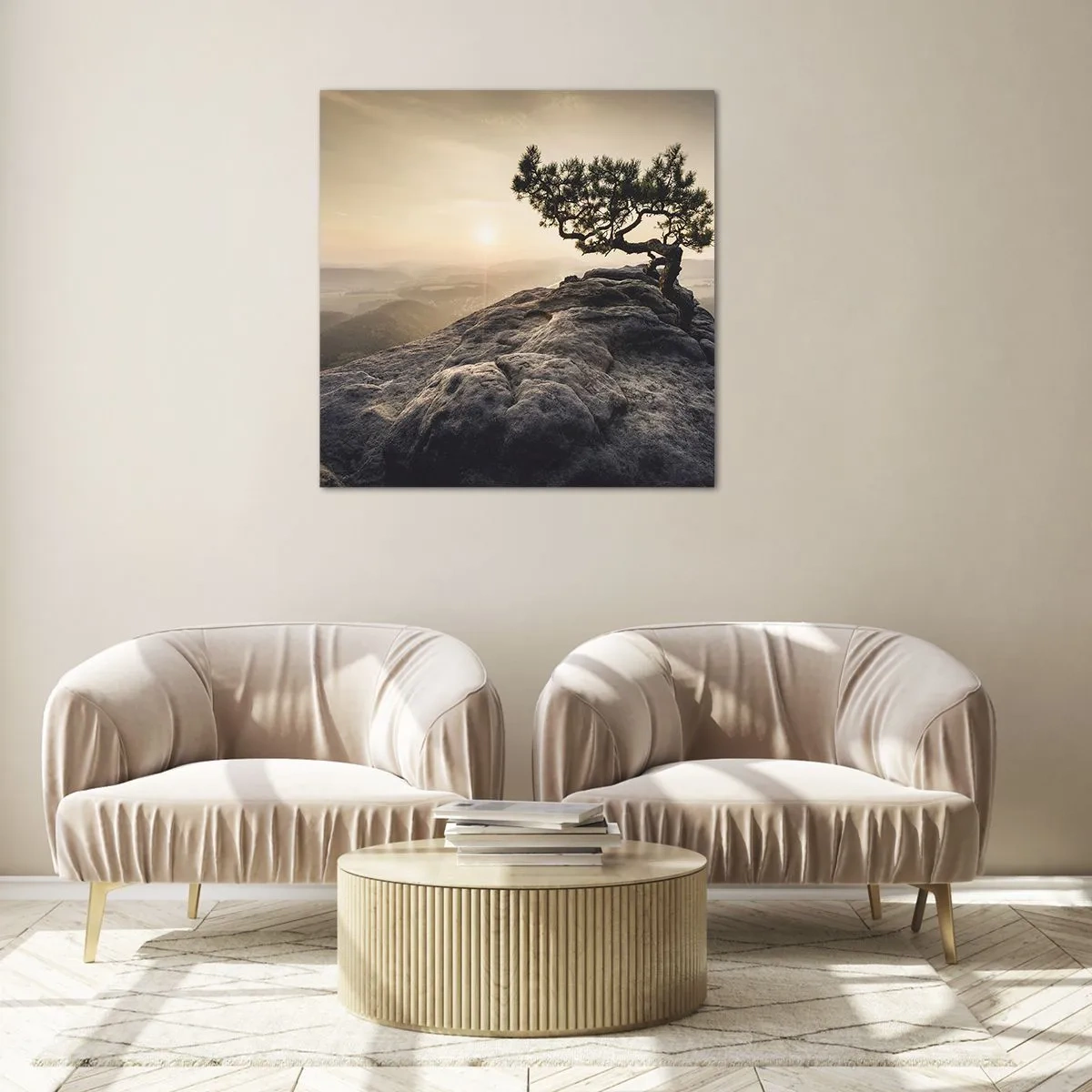 Obraz na skle - Život vždy víťazí - 60x60 cm