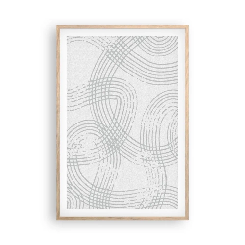 Plagát v ráme zo svetlého duba - Jednoduché východisko neexistuje - 61x91 cm