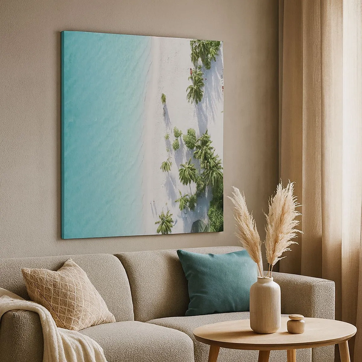 Obraz na plátne - Dovolenka v raji - 30x30 cm