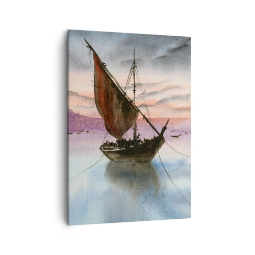 Obraz na plátne - Večer v prístave - 50x70 cm
