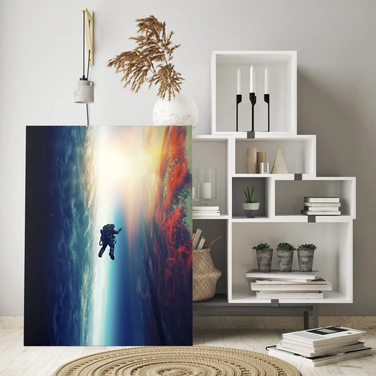 Obraz na skle - Tvárou v tvár vesmíru - 50x70 cm