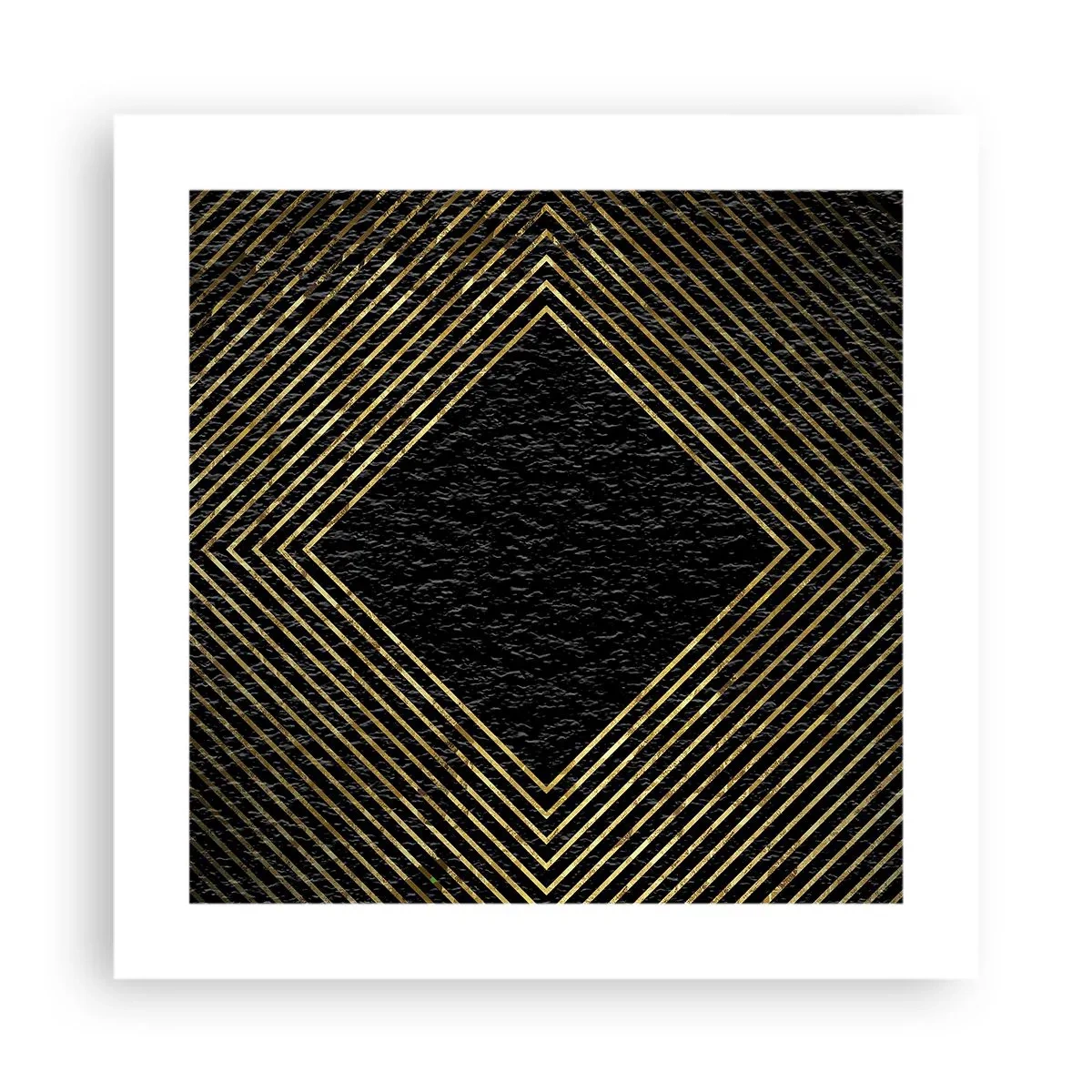 Plagát - Geometria v štýle glamour - 40x40 cm
