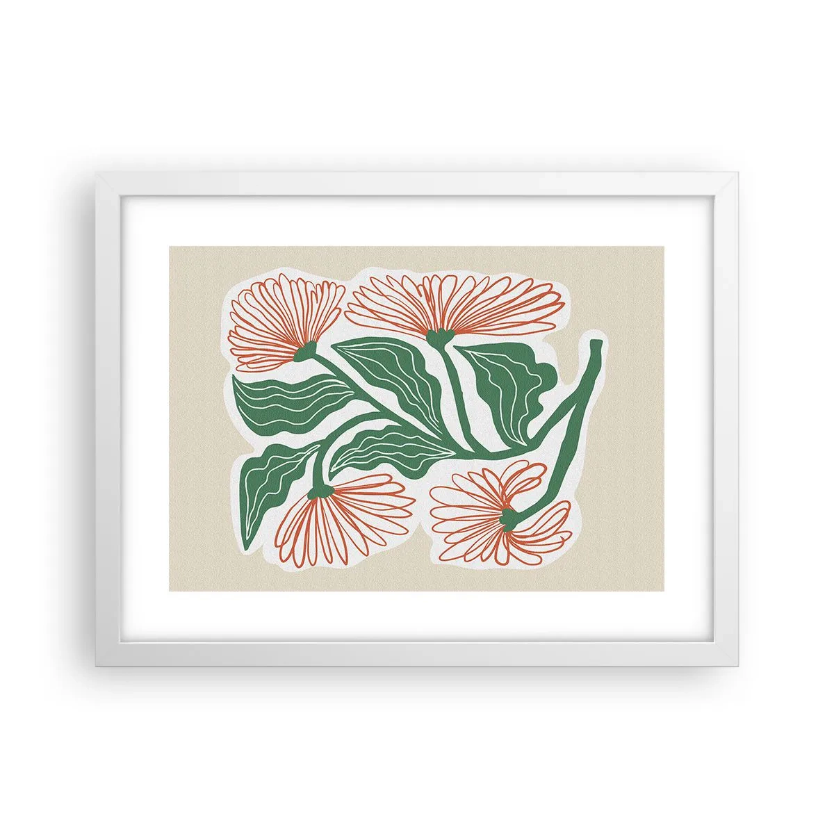 Plagát v bielom ráme - Ľudové aj moderné - 40x30 cm