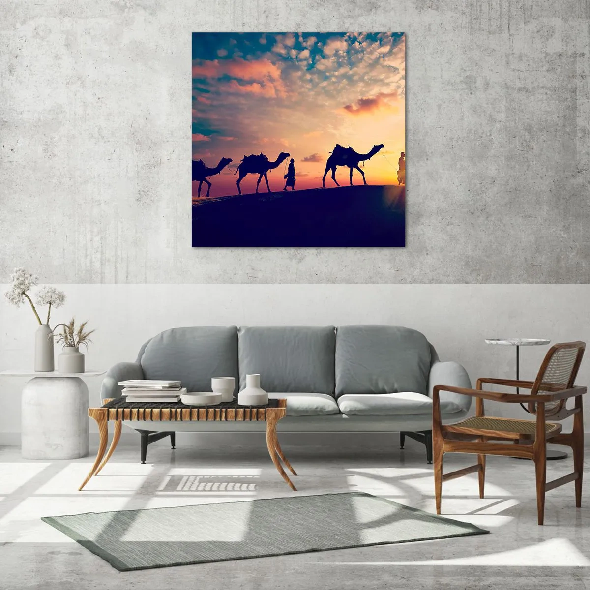 Obraz na skle - Tajomný duch orientu - 60x60 cm