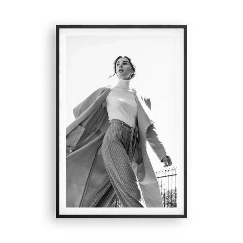 Plagát v čiernom ráme - Ideš so mnou? - 61x91 cm