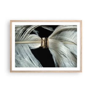 Plagát v ráme zo svetlého duba - …a neopustím ťa…. - 70x50 cm