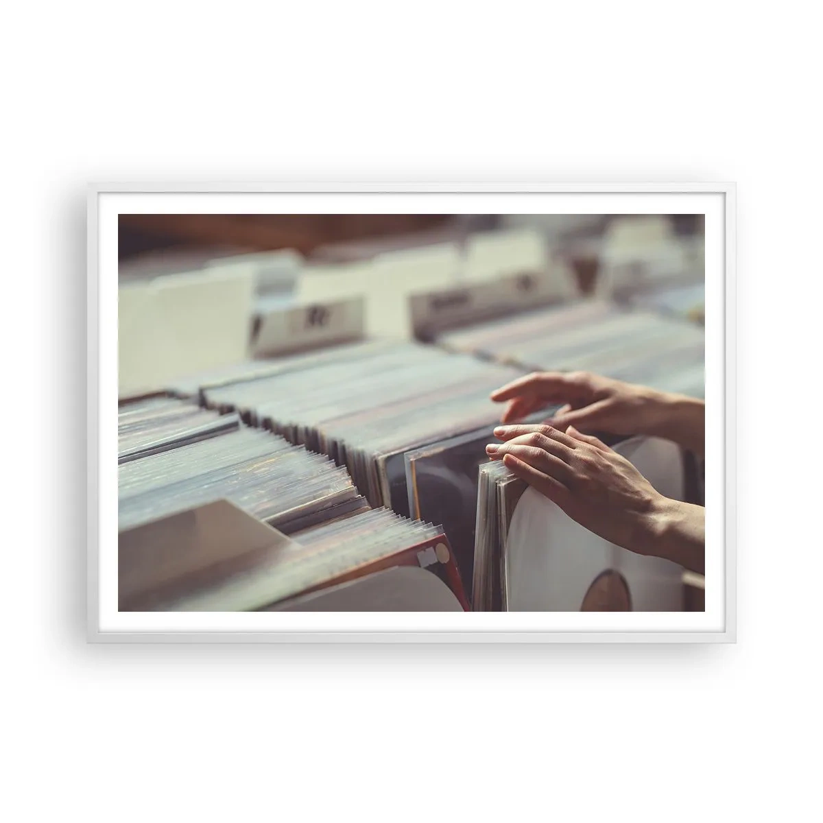 Plagát v bielom ráme - Hľadanie emócií - 100x70 cm