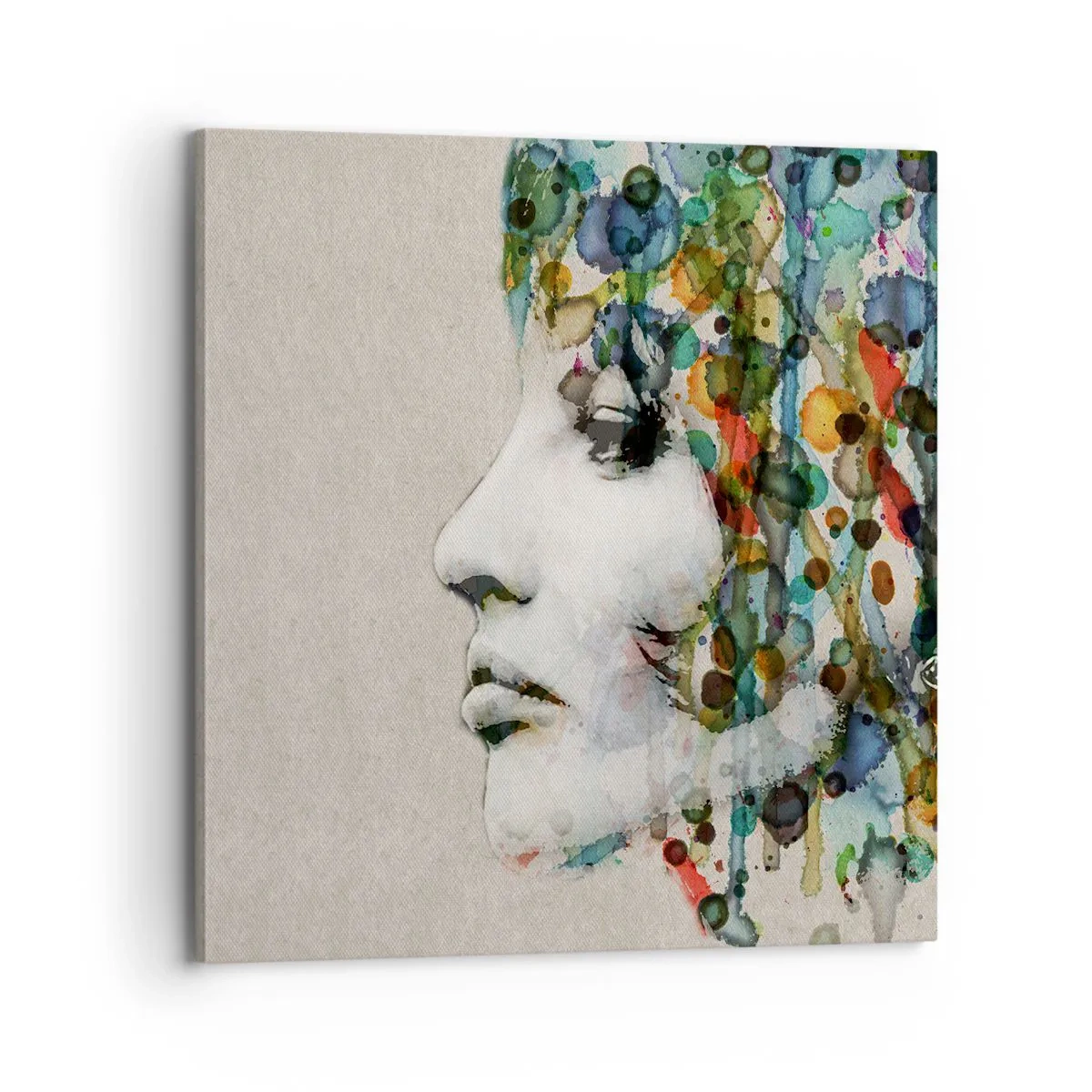 Obraz na plátne - Vynorila sa zo šedej - 70x70 cm