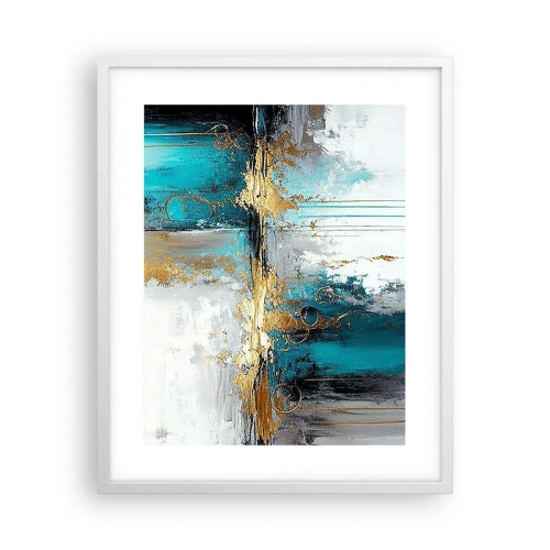 Plagát v bielom ráme - Všetko plynie - 40x50 cm