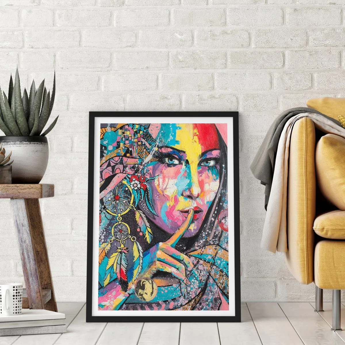 Plagát v čiernom ráme - Mlč, než pochopíš - 61x91 cm