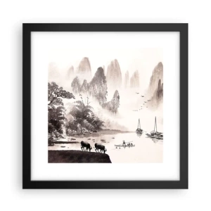 Plagát v čiernom ráme - Exotická všednosť Východu - 30x30 cm