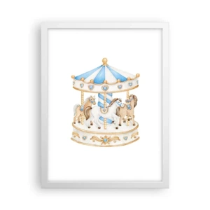 Plagát v bielom ráme - Sladké detstvo - 30x40 cm