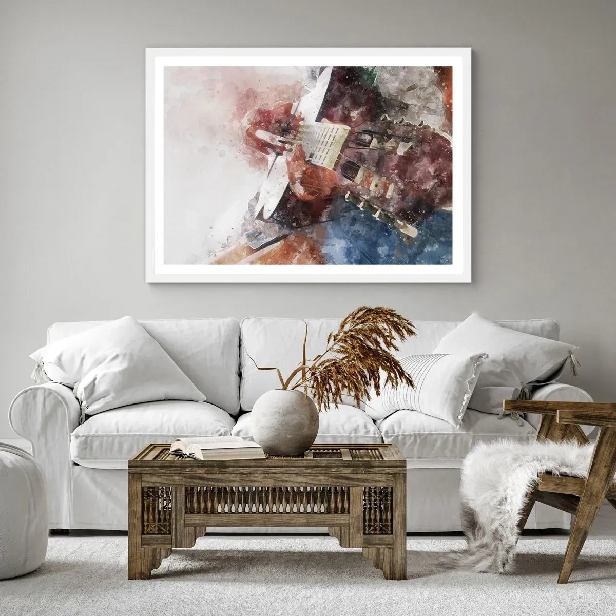 Plagát v bielom ráme - Čo si o tom myslíš? - 70x50 cm