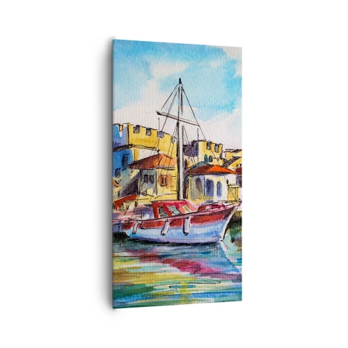 Obraz na plátne - Dúhové popoludnie - 65x120 cm