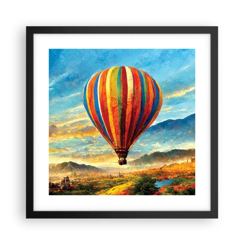 Plagát v čiernom ráme - V tichu je toho vidieť viac - 40x40 cm