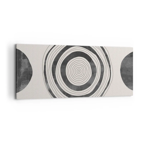 Obraz na plátne - Dôležité je to, čo je uprostred - 100x40 cm