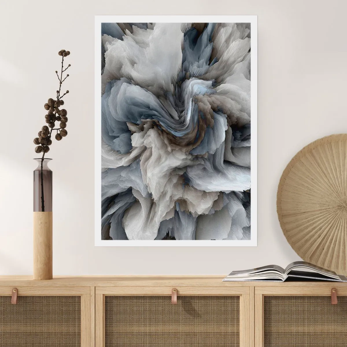 Plagát - Kameň a kvet - 70x100 cm