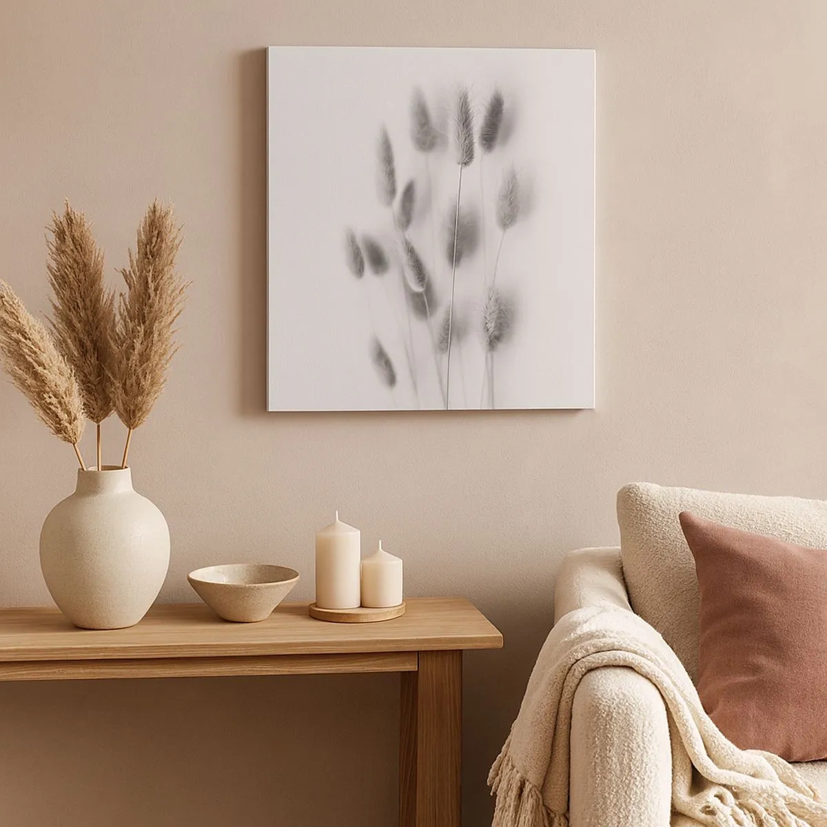 Obraz na plátne - Našuchorená tráva - 30x30 cm