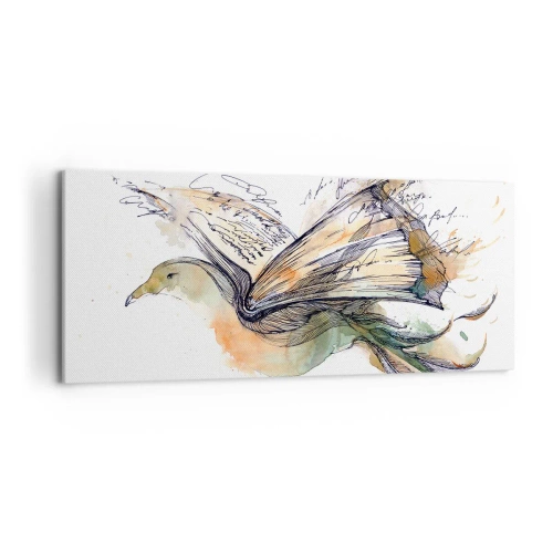 Obraz na plátne - Na krídlach poézie - 120x50 cm