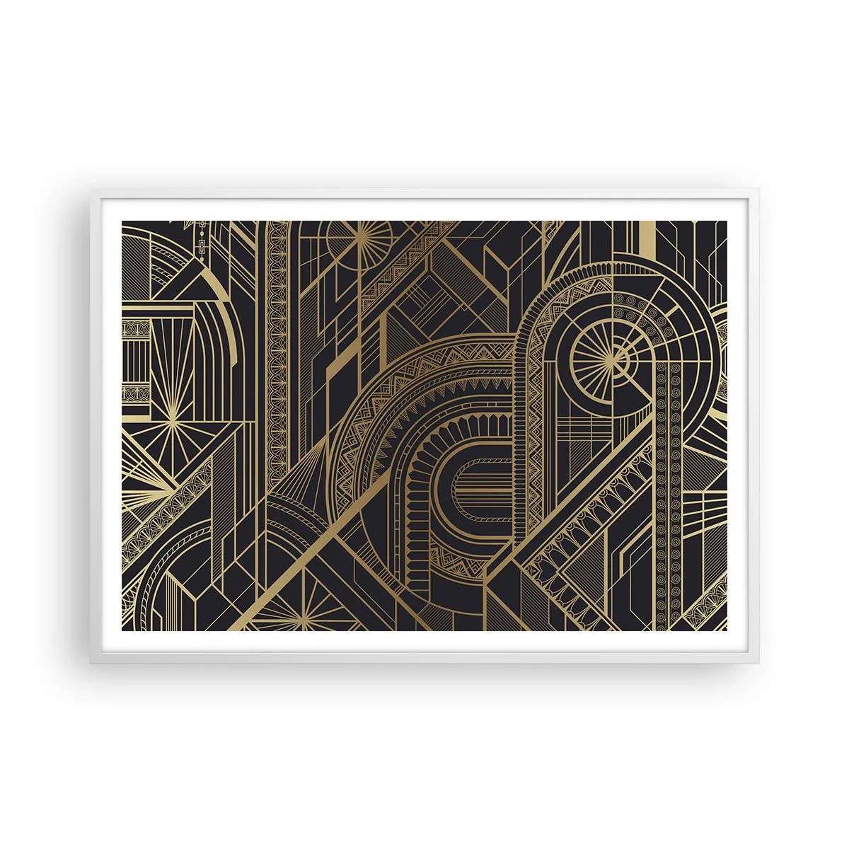 Plagát v bielom ráme - Koncepty, nápady, plány - 100x70 cm