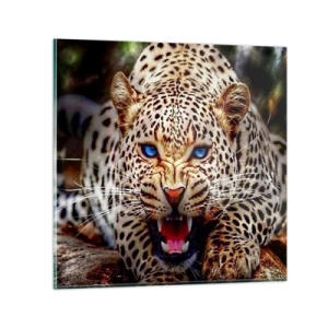 Obraz na skle - Zlosť kráse neškodí - 30x30 cm