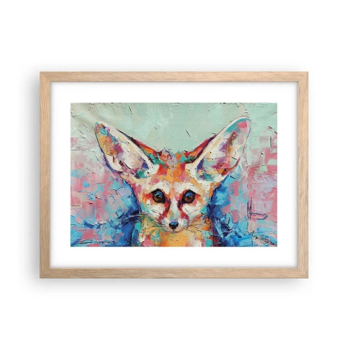 Plagát v ráme zo svetlého duba - Ste na mňa pripravení? - 40x30 cm