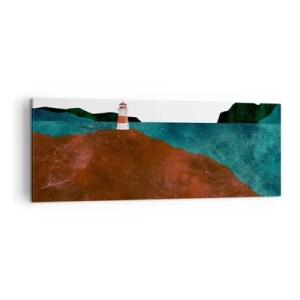Obraz na plátne - Hľadiaca na more - 140x50 cm