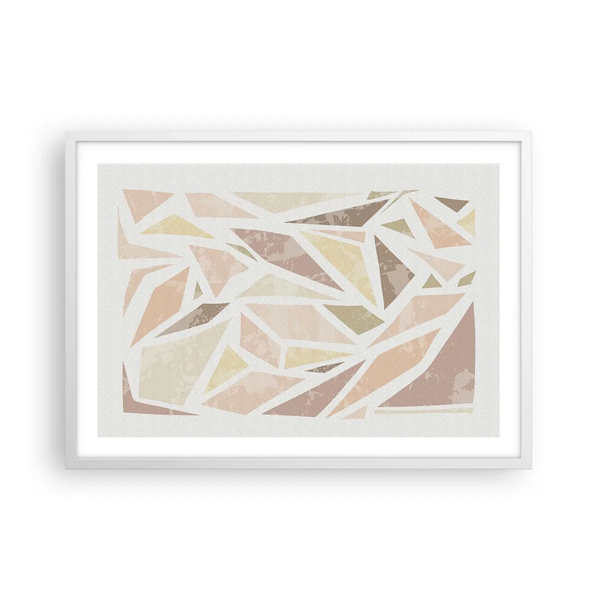 Plagát v bielom ráme - Kompozícia: vitráž - 70x50 cm