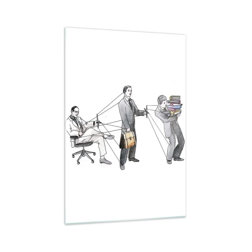 Obraz na skle - Každý má svojho pána - 70x100 cm