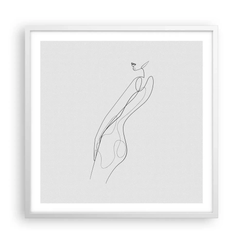 Plagát v bielom ráme - Iba sľub - 60x60 cm