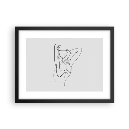Plagát v čiernom ráme - Ty si záhada… - 40x30 cm