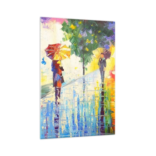 Obraz na skle - A všetko je jasné - 70x100 cm