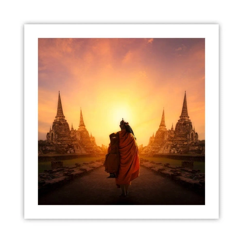 Plagát - V kľude večnosťou - 50x50 cm