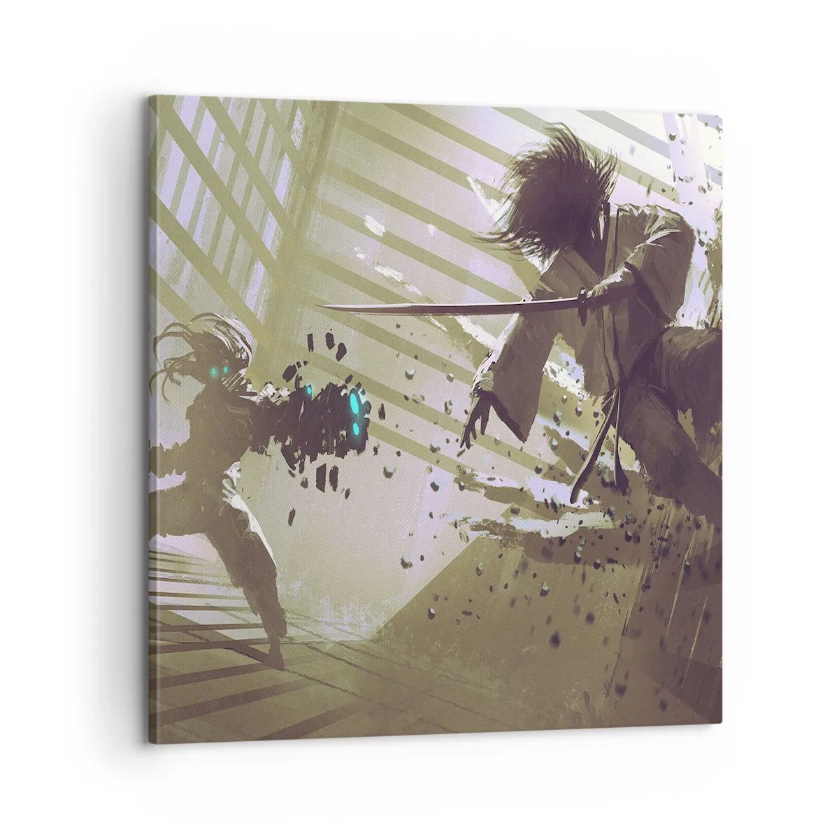 Obraz na plátne - Aj ty môžeš byť samurajom - 60x60 cm