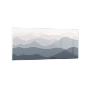 Obraz na skle - Vlny hôr - 120x50 cm