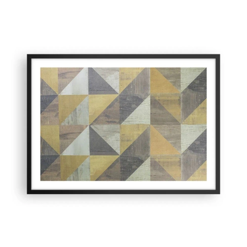 Plagát v čiernom ráme - V uhle trojuholníka - 70x50 cm