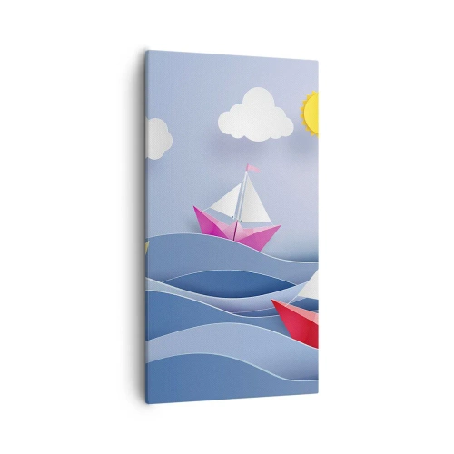 Obraz na plátne - Ach, ako je príjemné hojdať sa na vlnách - 55x100 cm