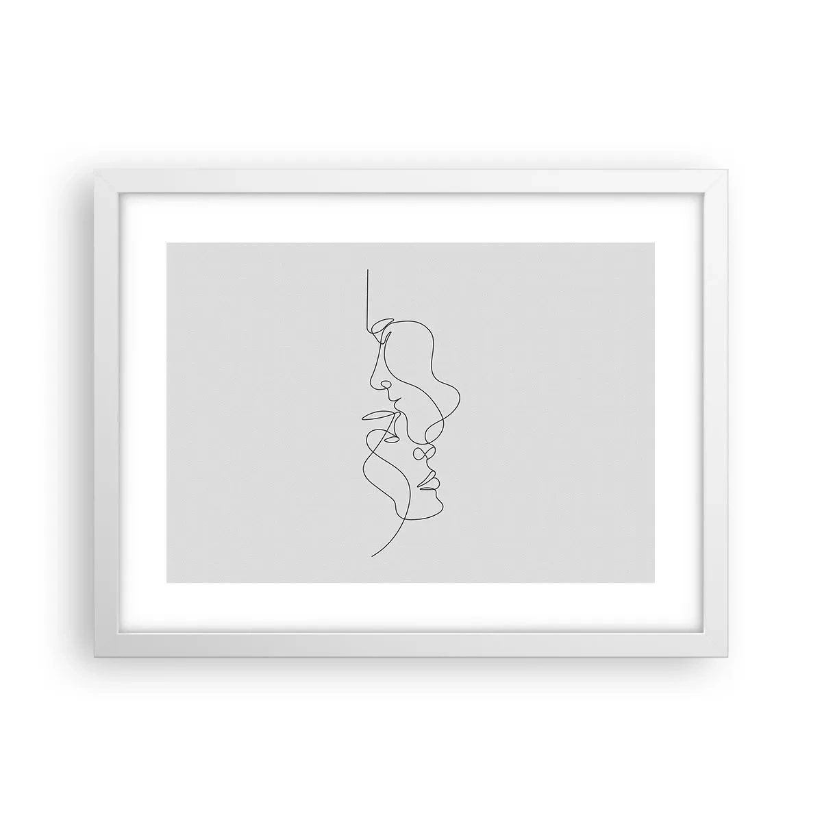 Plagát v bielom ráme - Žiar vášnivých túžob - 40x30 cm