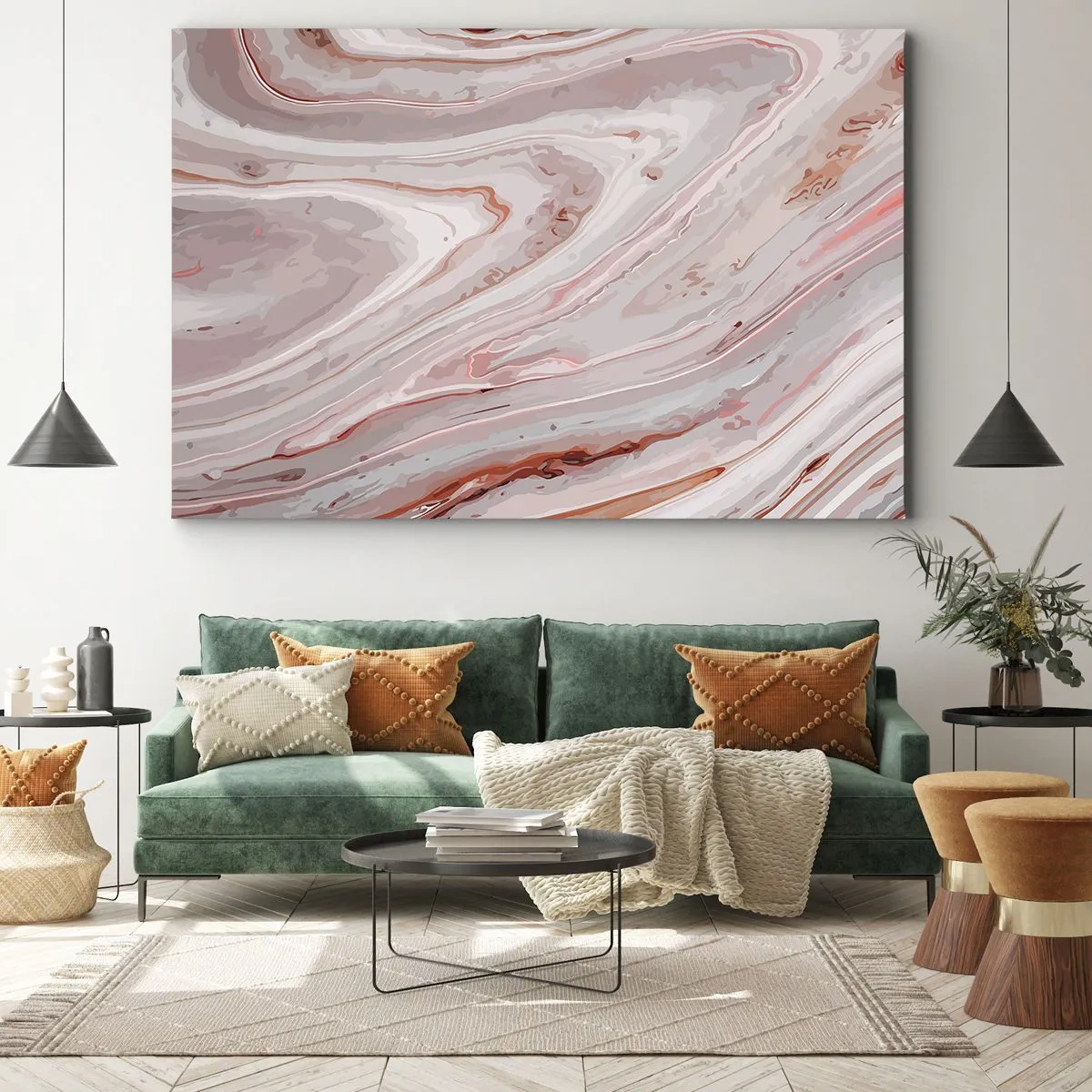 Obraz na plátne - Tekutá ružová - 100x70 cm