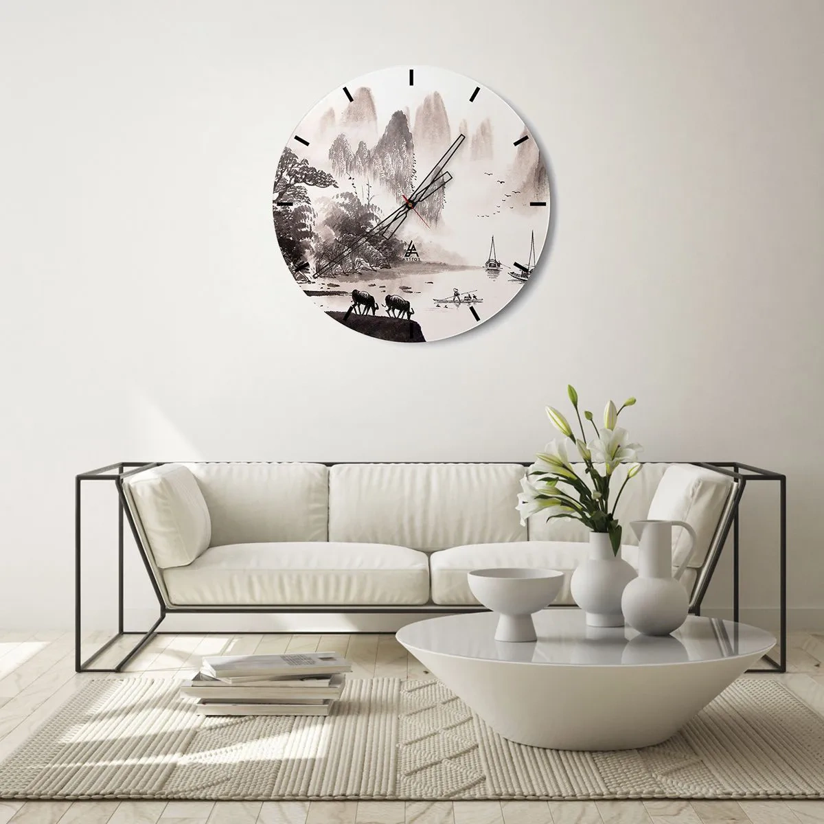 Nástenné hodiny - Exotická všednosť Východu - 40x40 cm