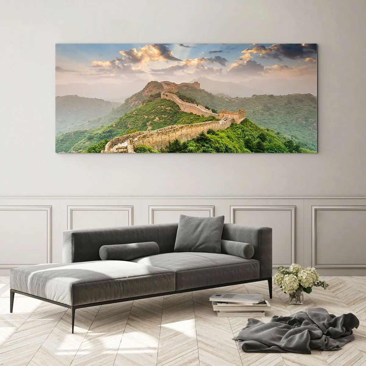 Obraz na skle - Nepominuteľná veľkosť - 100x40 cm