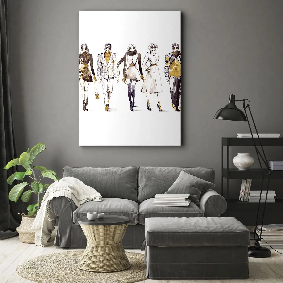 Obraz na plátne - Nevynútená a voľná elegancia - 50x70 cm