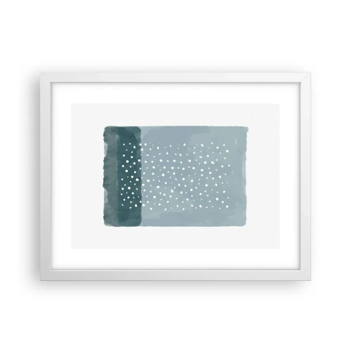 Plagát v bielom ráme - Pestované na modrej - 40x30 cm