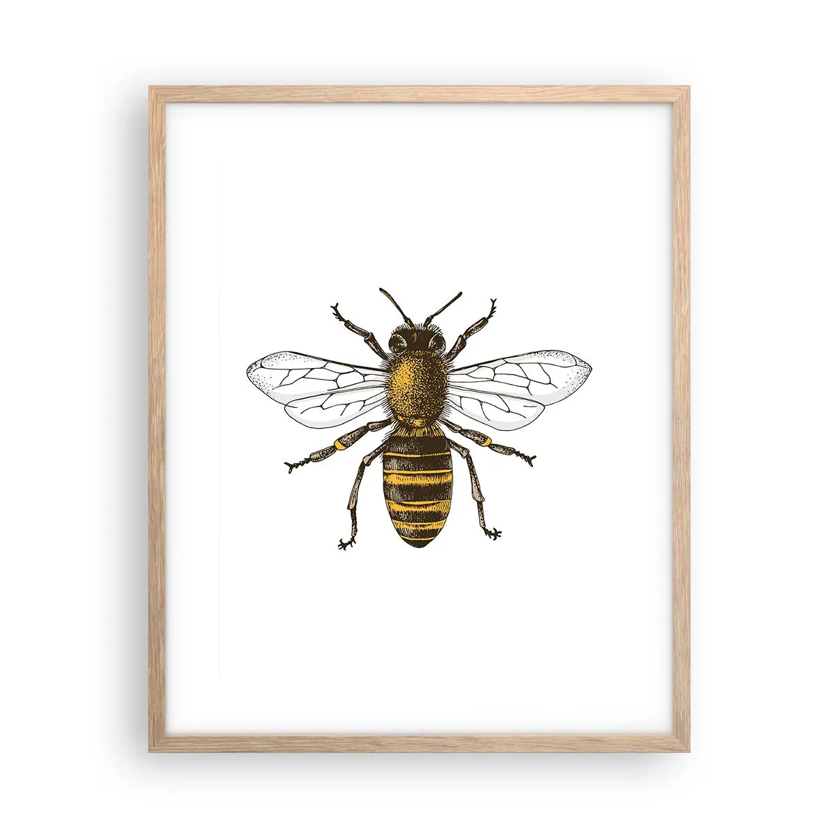 Plagát v ráme zo svetlého duba - Krásna a dobrá - 40x50 cm