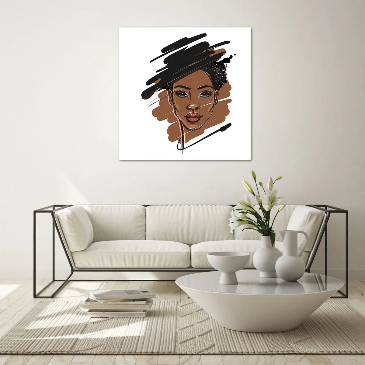 Obraz na skle - Sladká ako čokoláda - 70x70 cm