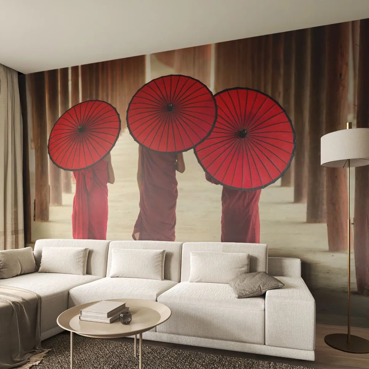 Samolepiaca Fototapeta Deluxe Sticker - Na ceste do Čistej ríše - Ázie, Barma, ženy - 250x175 cm