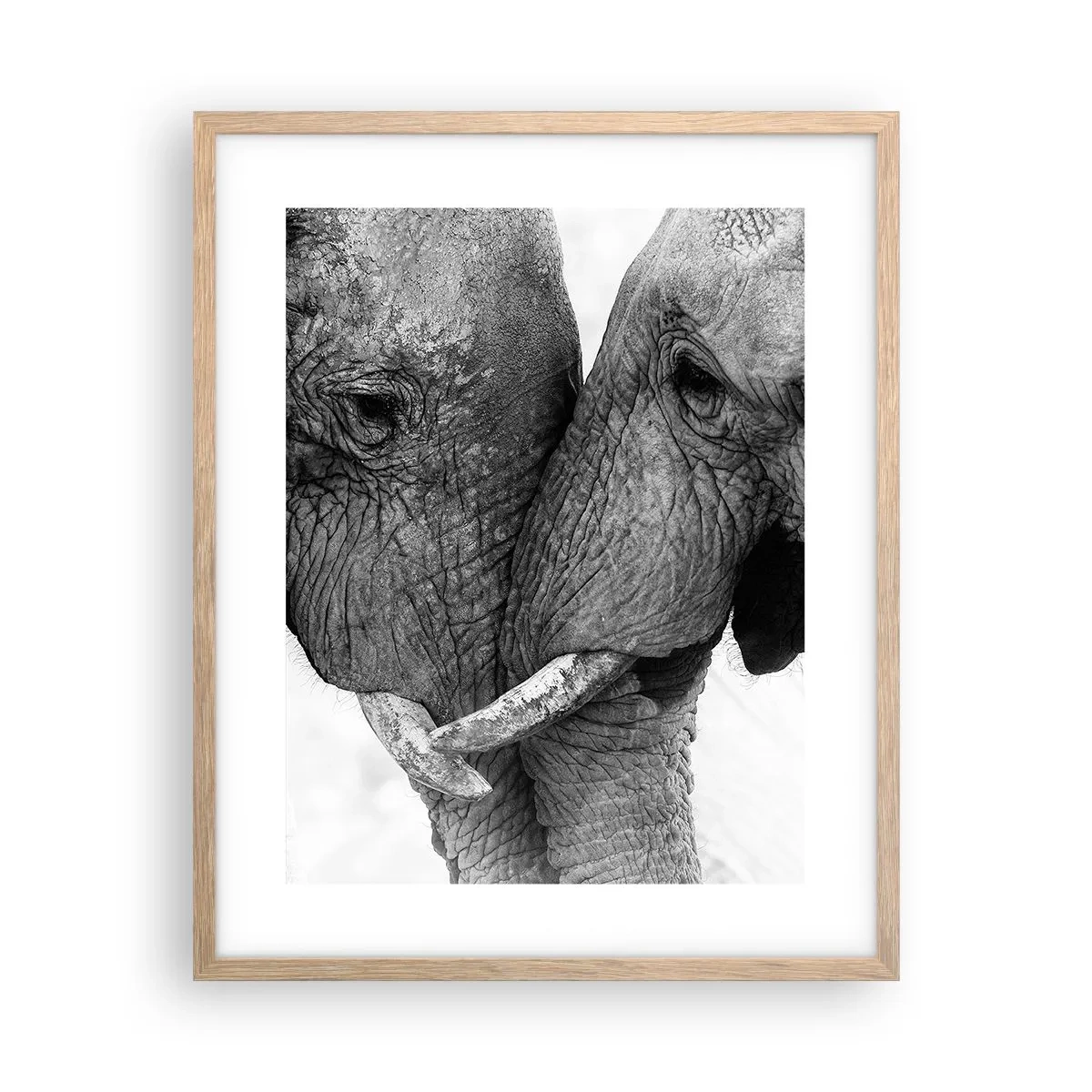 Plagát v ráme zo svetlého duba - Úprimné vyznanie - 40x50 cm