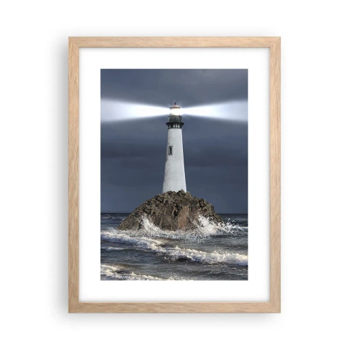 Plagát v ráme zo svetlého duba - Tu…tu…tuná! - 30x40 cm