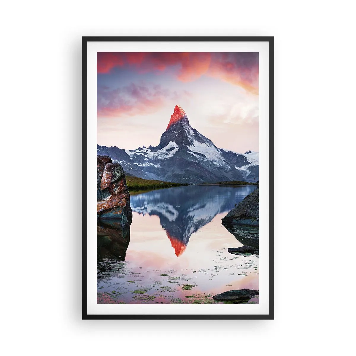 Plagát v čiernom ráme - Srdce hôr je vrelé - 61x91 cm
