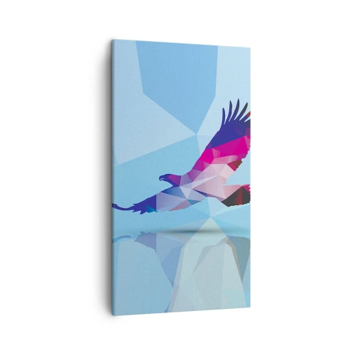 Obraz na plátne - Orol v ľaliovom krištáli - 45x80 cm